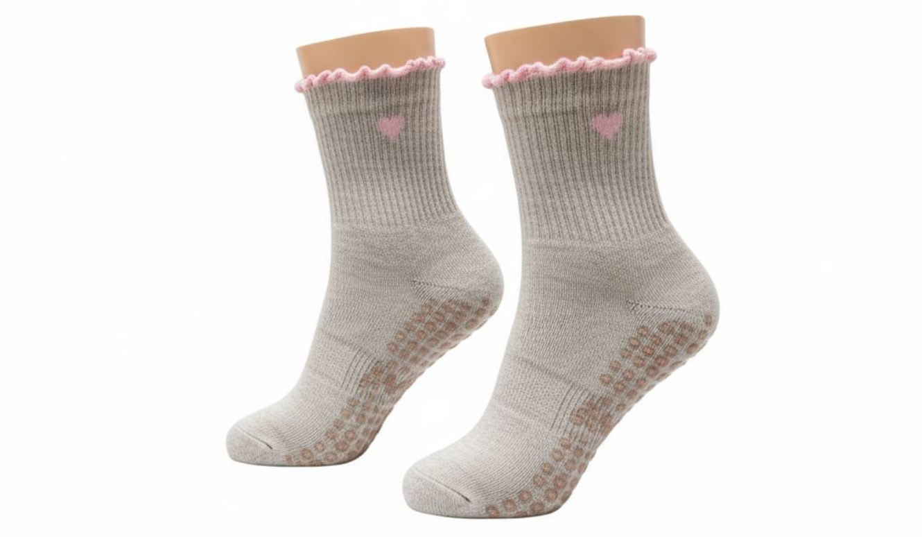 Calcetines Antideslizante en color beige Vishva Soul