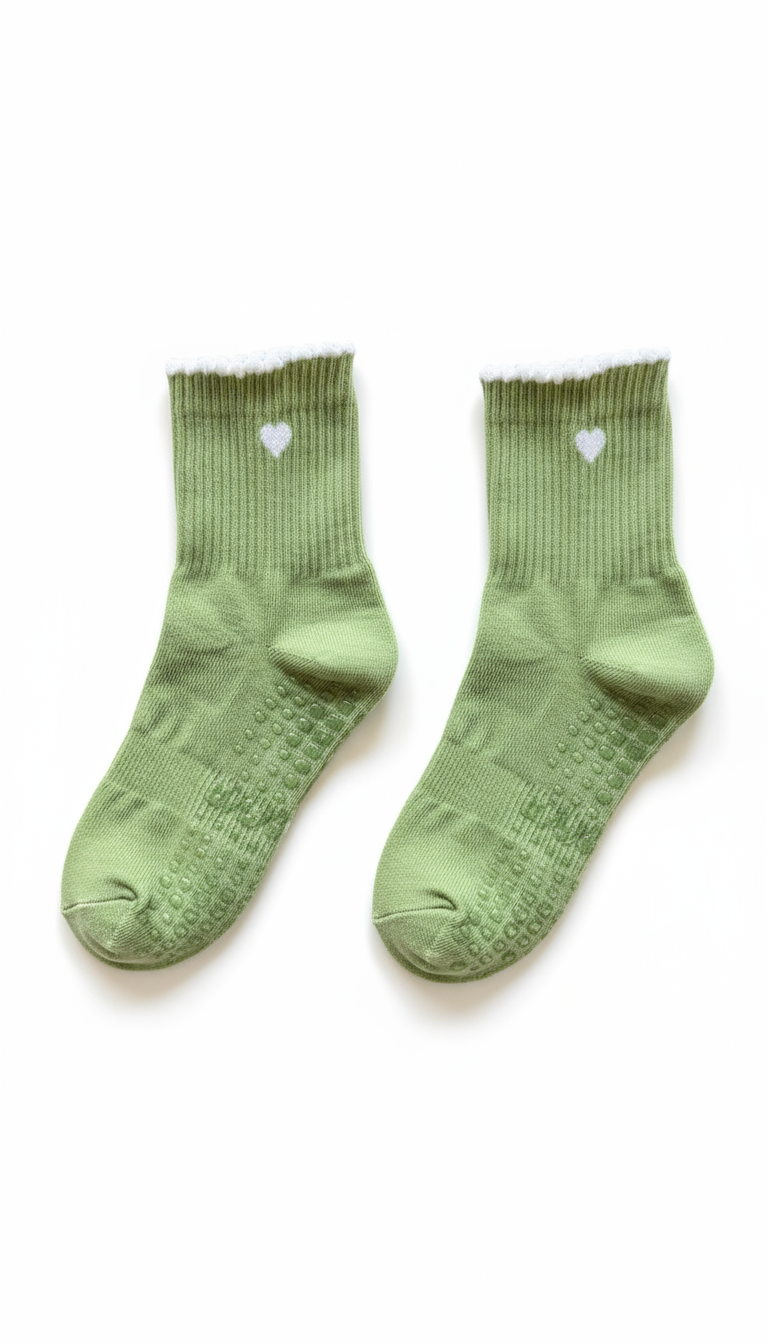 Calcetines Antideslizante en color verde Vishva Soul