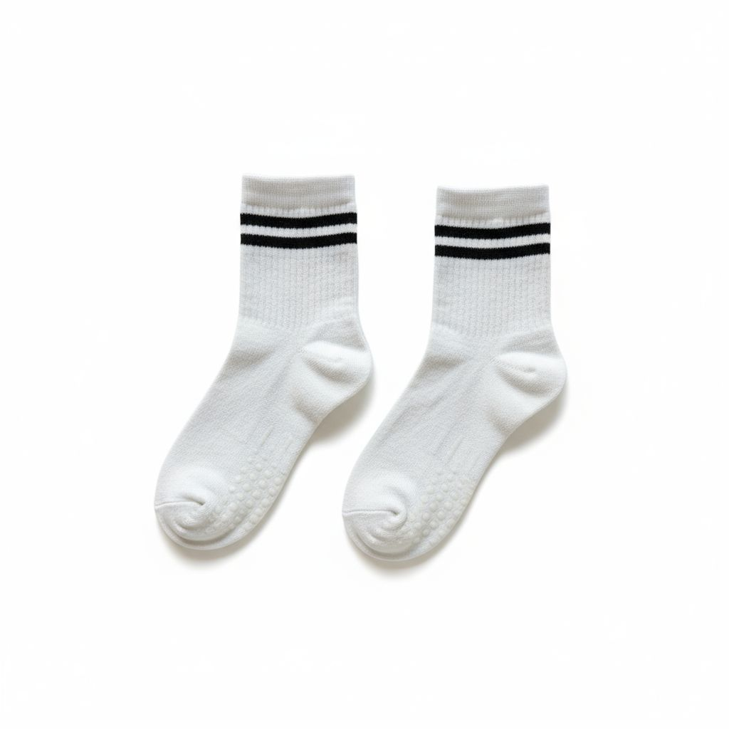 Calceta antideslizante blanco Vishva Toby