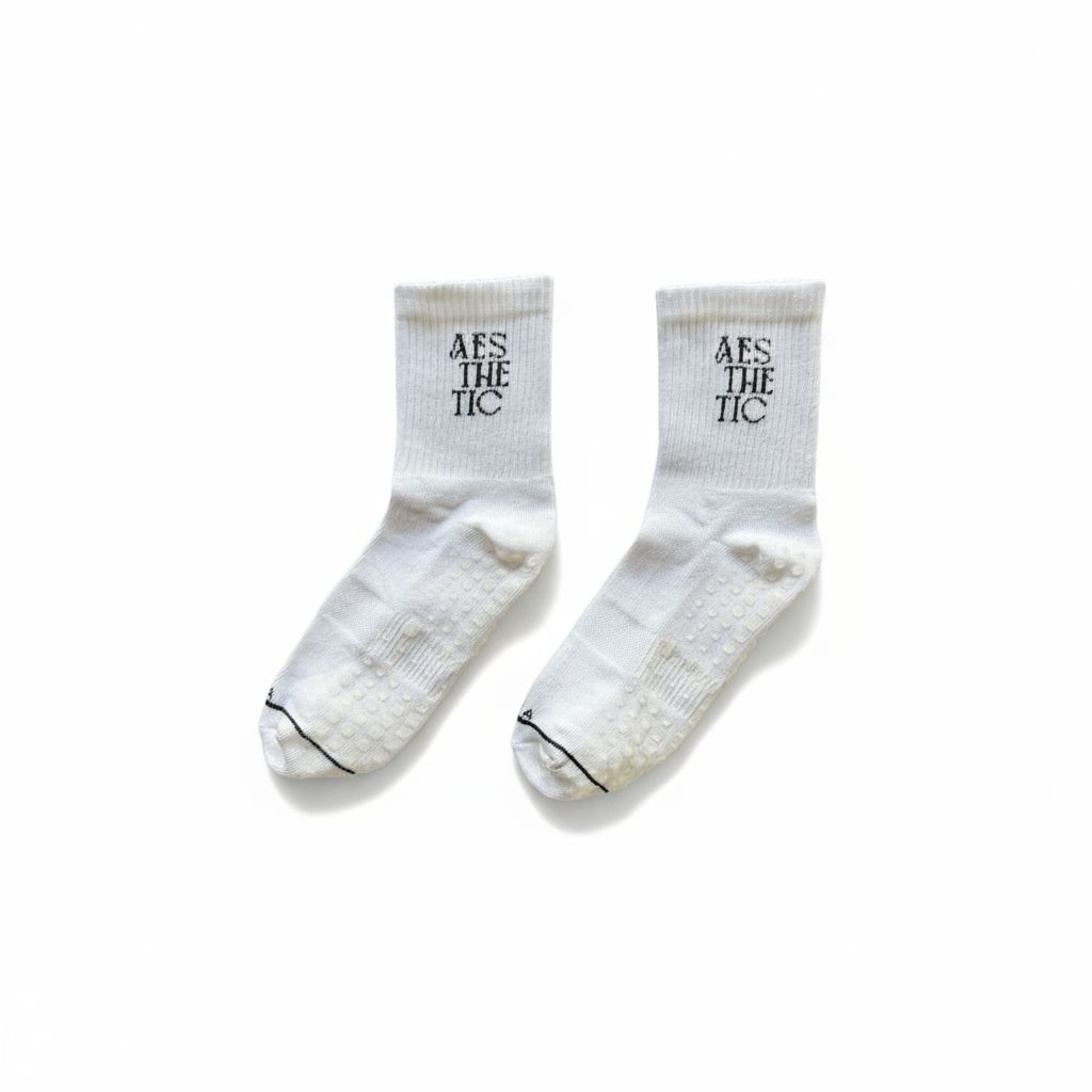Calceta antideslizante blanco Vishva Aesthetic