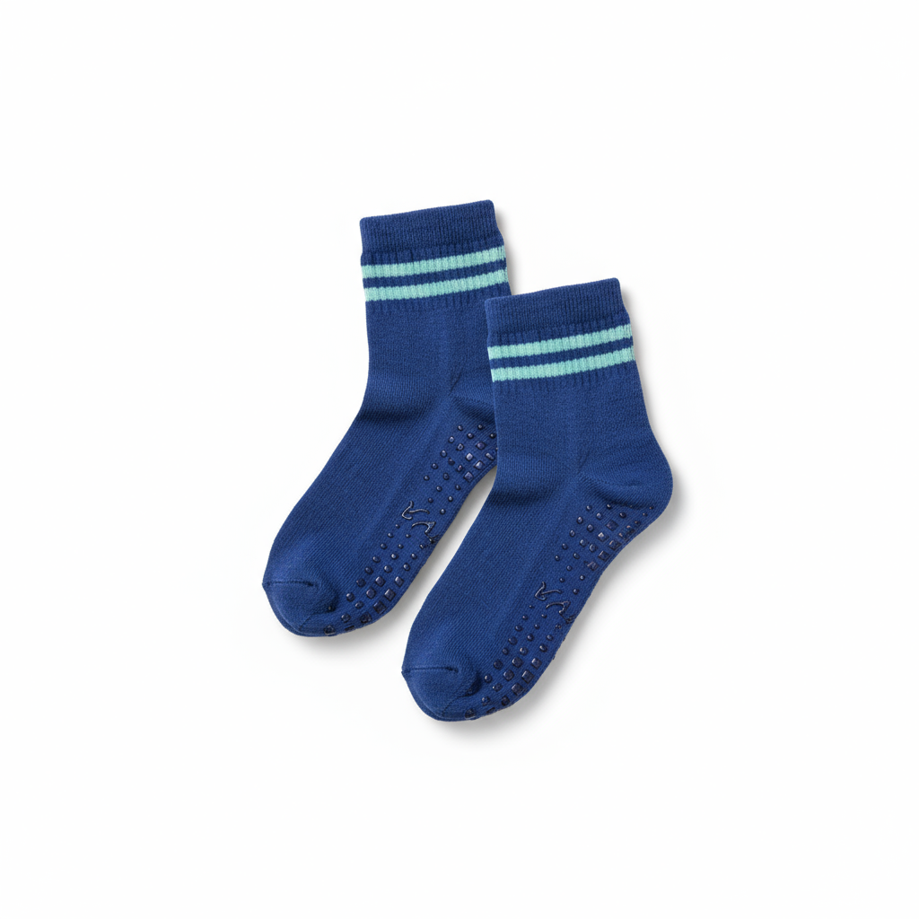 Calceta antideslizante azul Vishva Toby