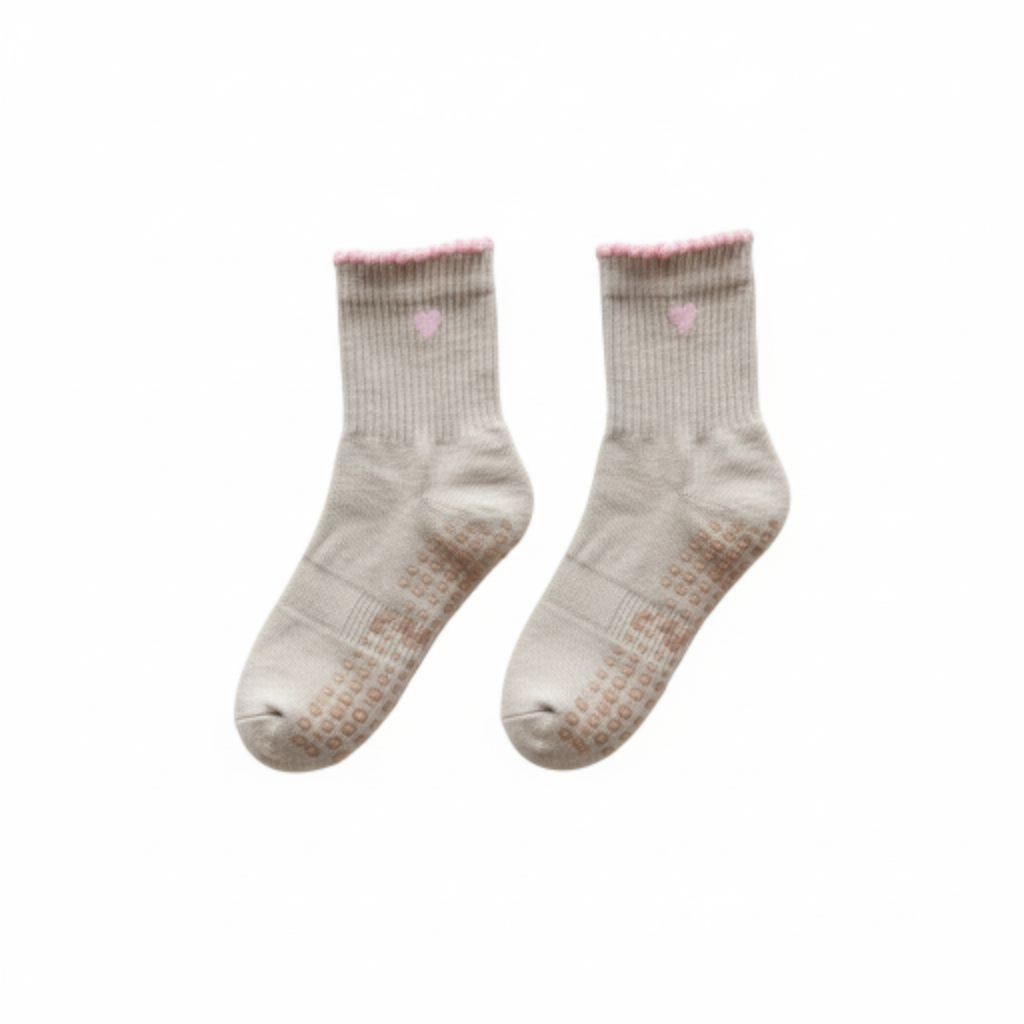 Calcetines Antideslizante en color beige Vishva Soul