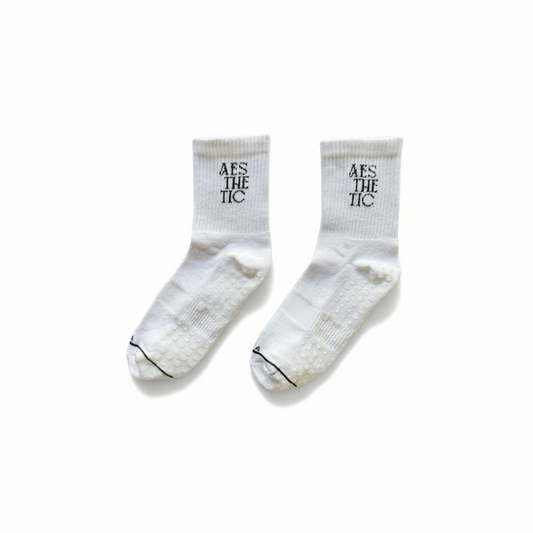 Calceta antideslizante blanco Vishva Aesthetic